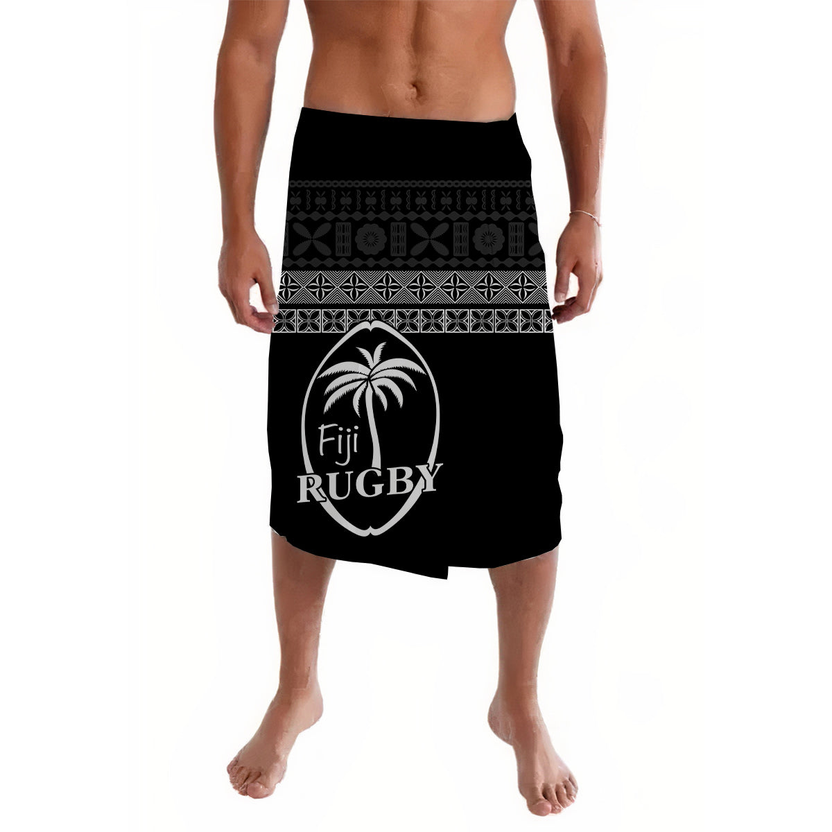 Fiji Rugby Lavalava Lifestyle 2022 Flying Fijians Black