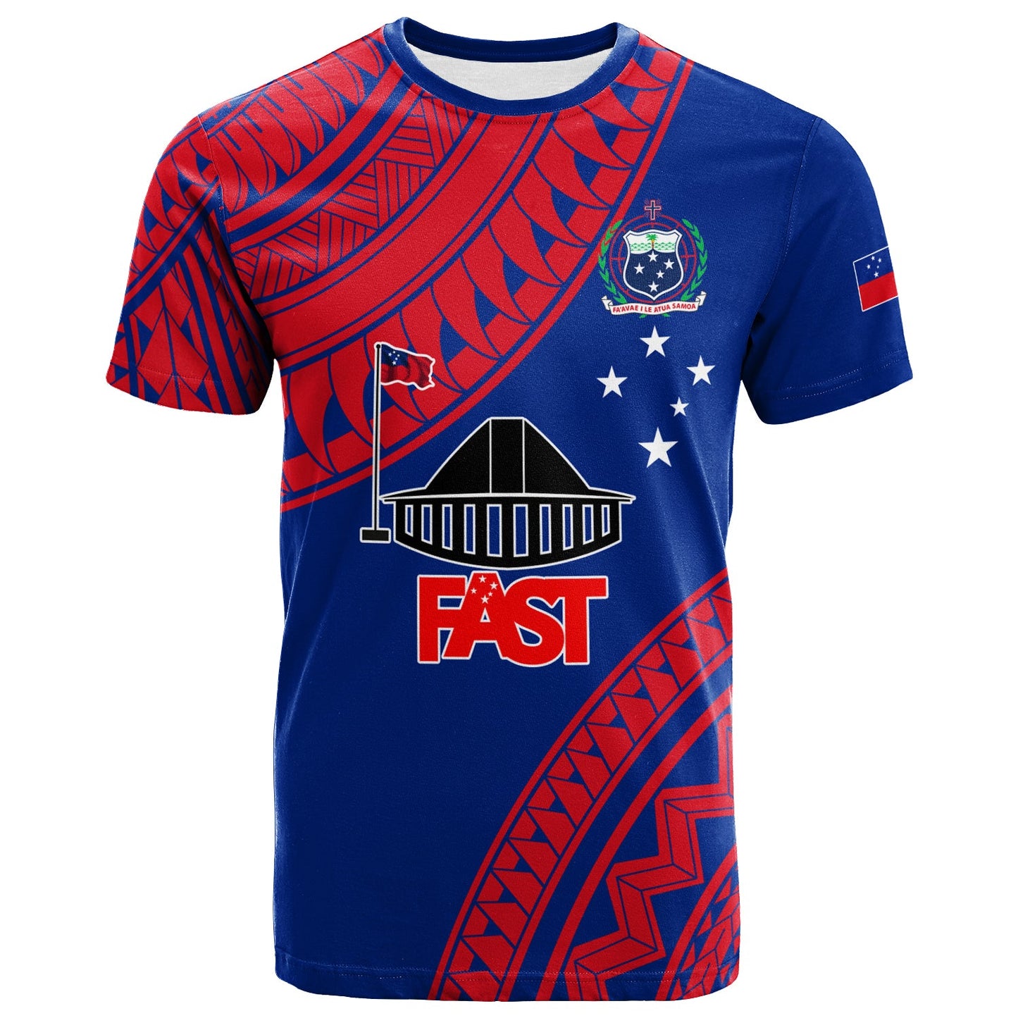 F.A.S.T Samoa T - Shirt - Samoan Pattern -