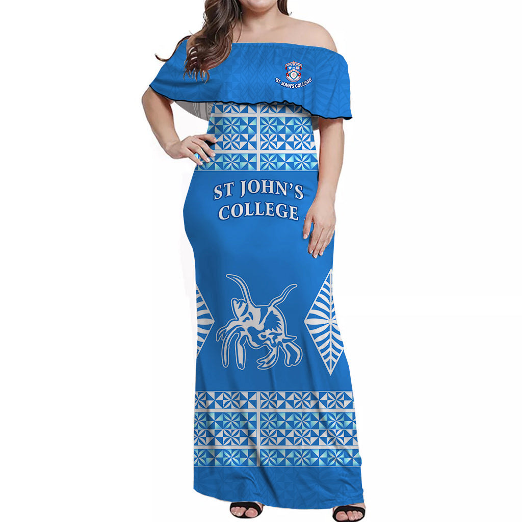 St John College Tonga Off Shoulder Long Dress Tonga Pattern