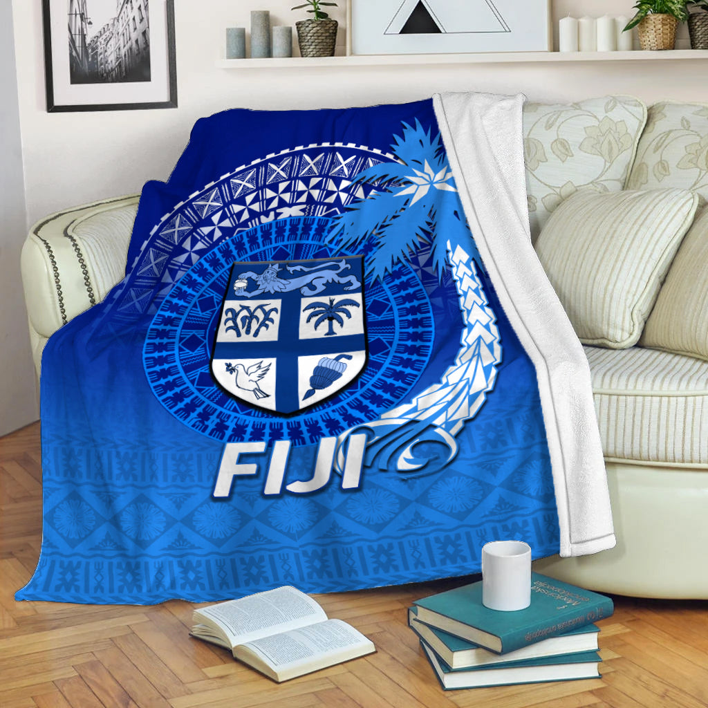 Fiji Tapa Tribal Coconut Tree Blanket