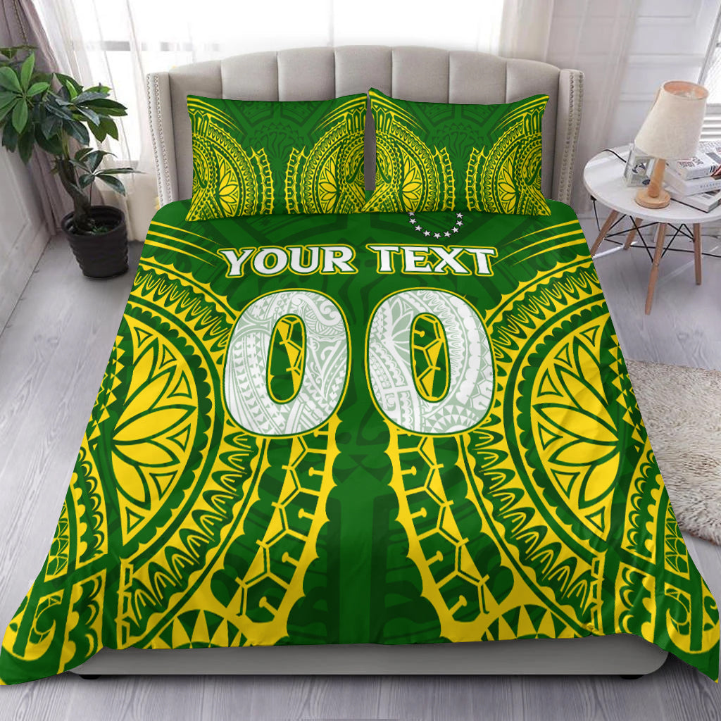 (Custom Personalised) Cook Islands Bedding Set Tribal Pattern