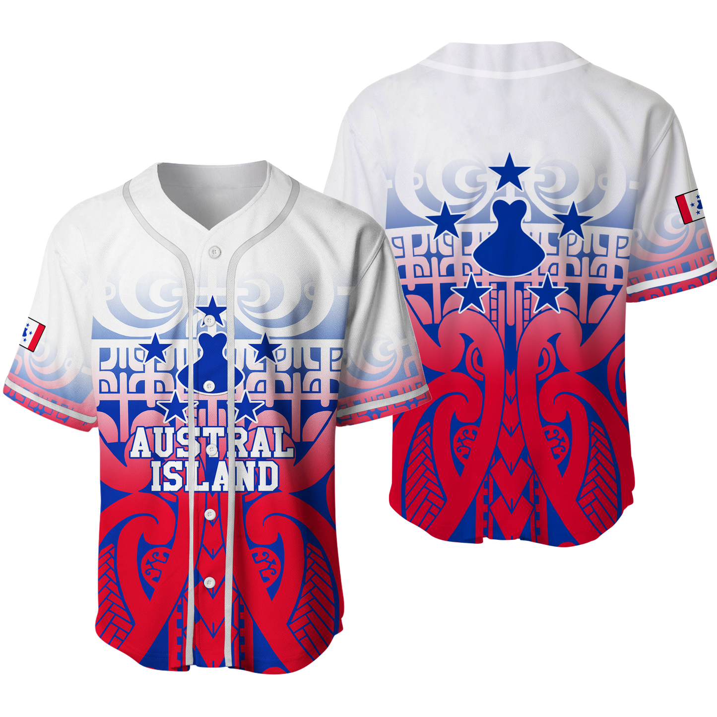 Austral Islands Tribal Baseball Jersey