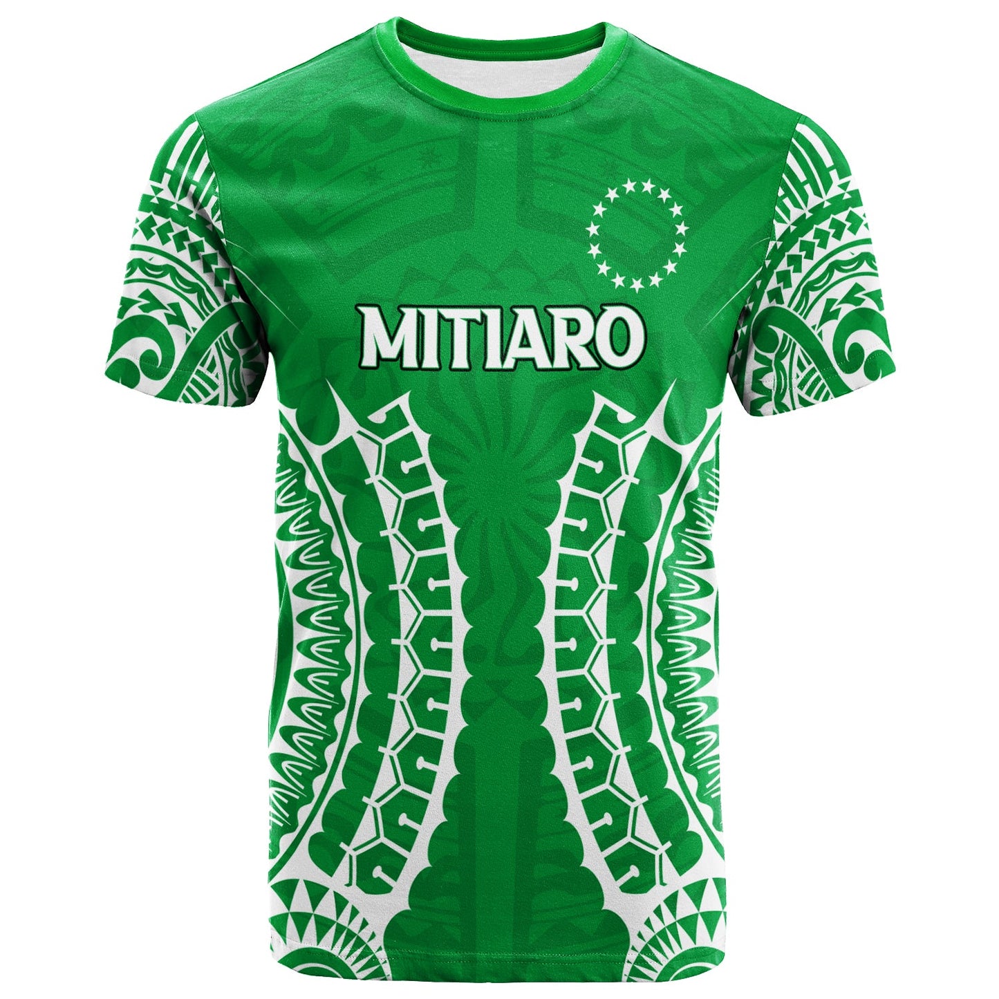 Cook Islands Mitiaro T Shirt Tribal Pattern 2