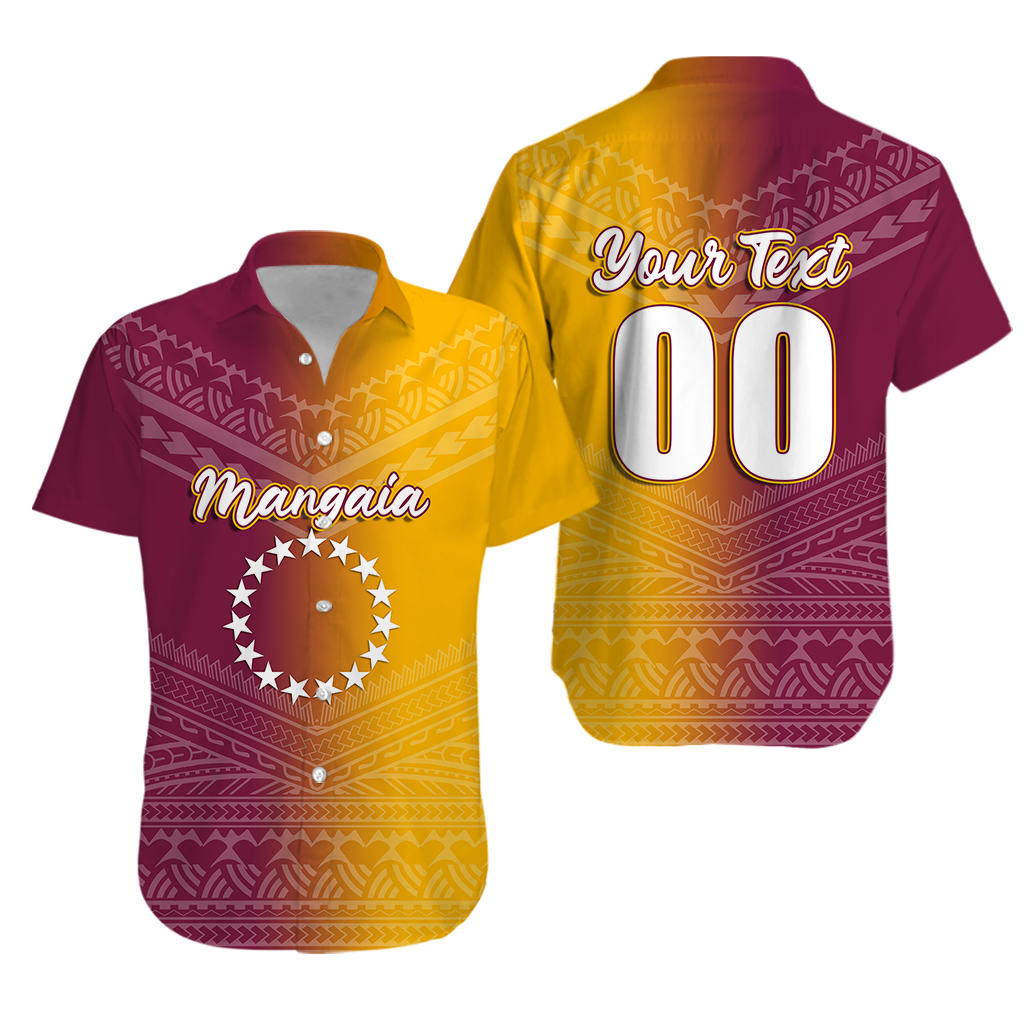 Custom Personalised Mangaia Cook Islands Pride Hawaiian Shirt -