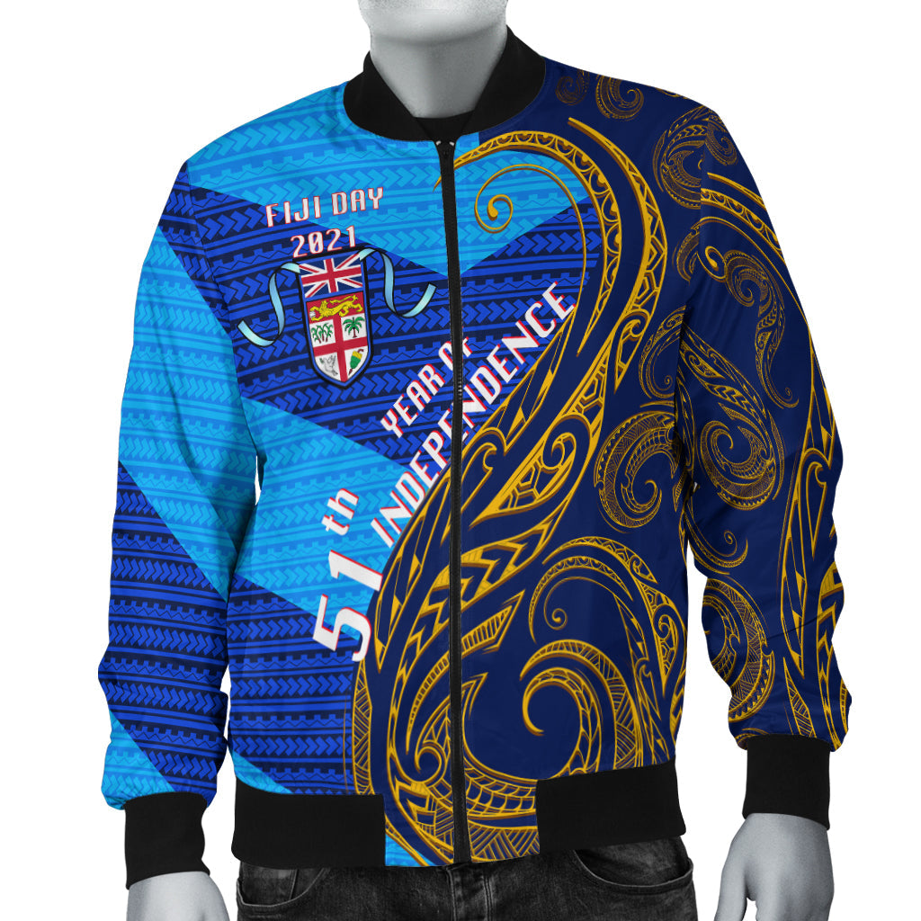Fiji Day Bomber Jacket 51th Year Of Independence