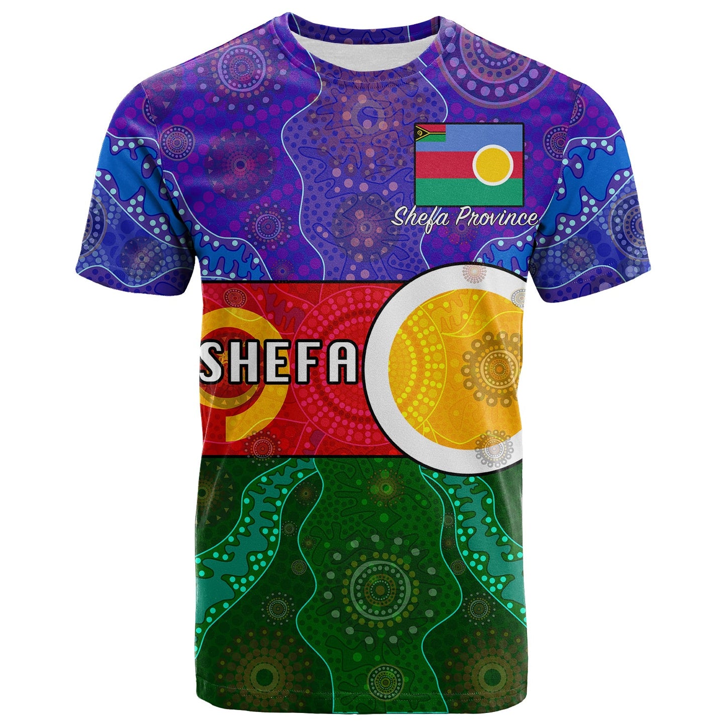 Shefa Province T Shirt Aboriginal Patterns