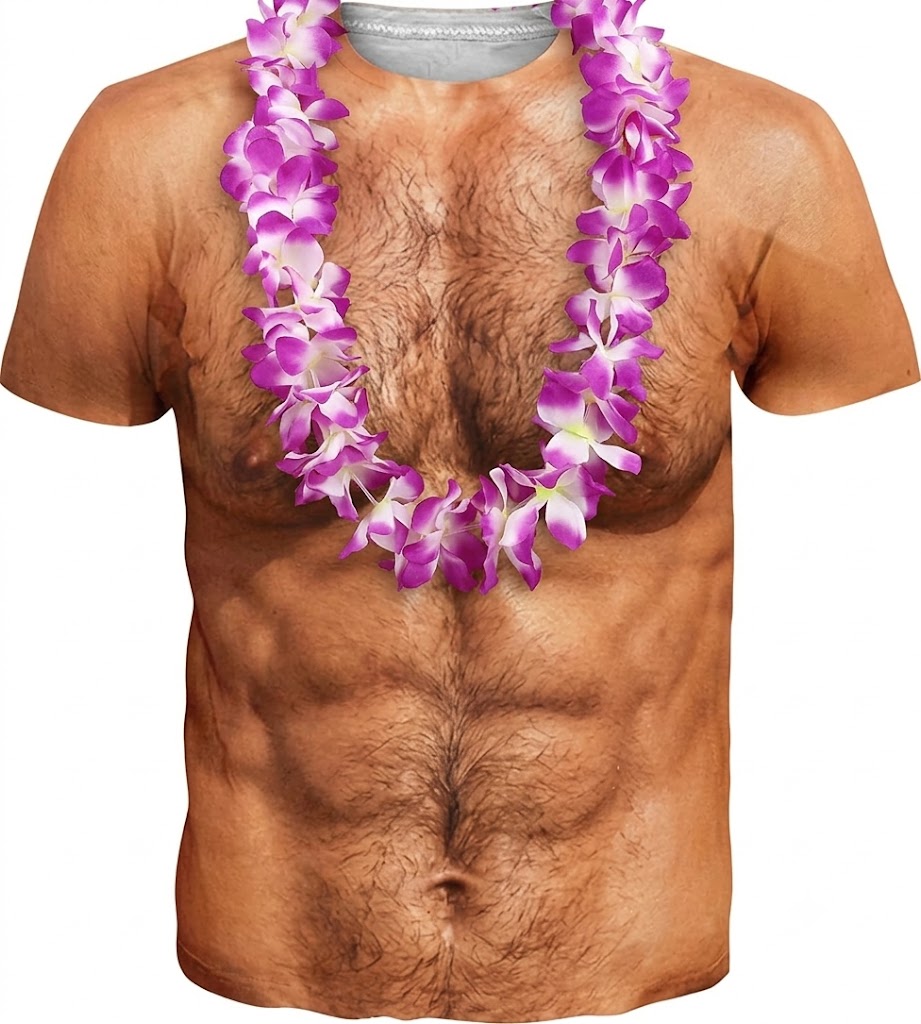 Funny Polynesian Abs Shirt Polynesian Flowers Necklace Printd T Shirt