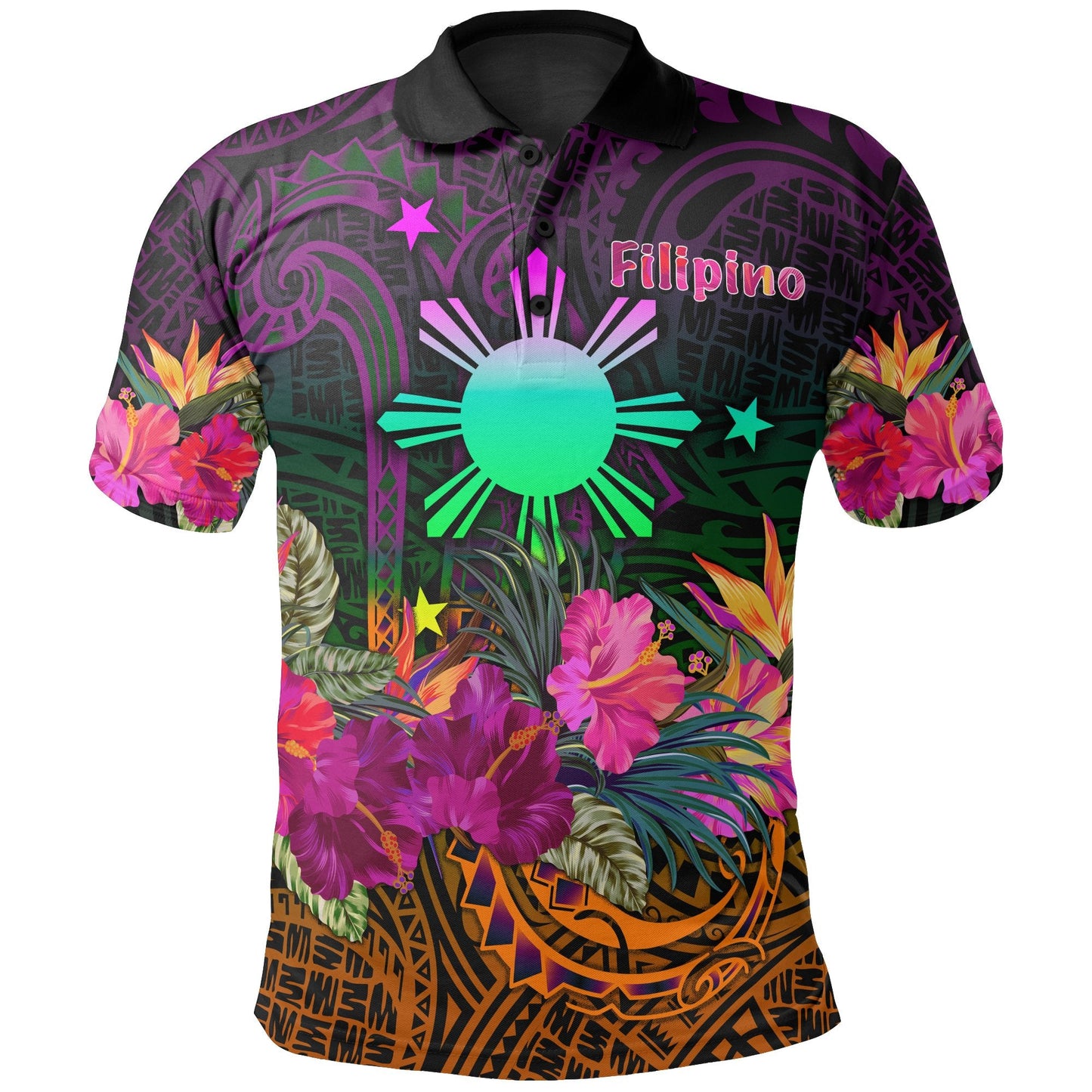 The Philippines Polo - Summer Hibiscus