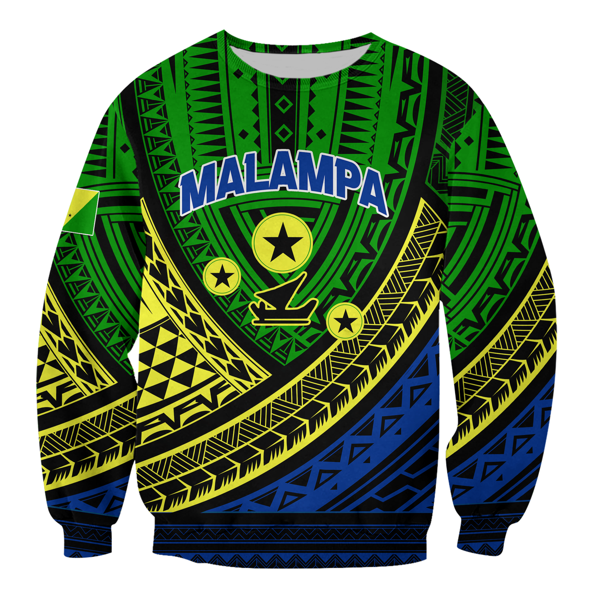 Custom Personalised Vanuatu Malampa Province Tribal Pattern Sweatshirt
