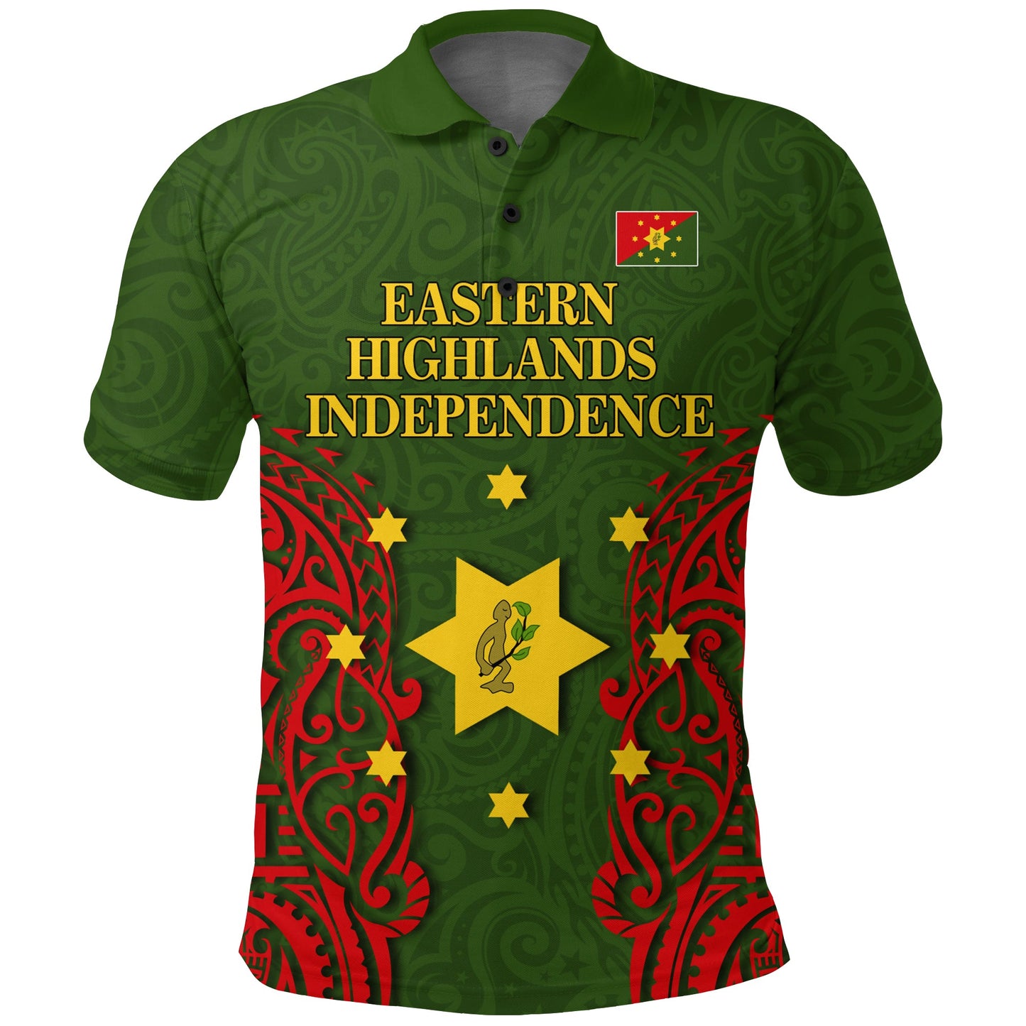 Papua New Guinea Eastern Highlands Province Independence Pride Polo Shirt -
