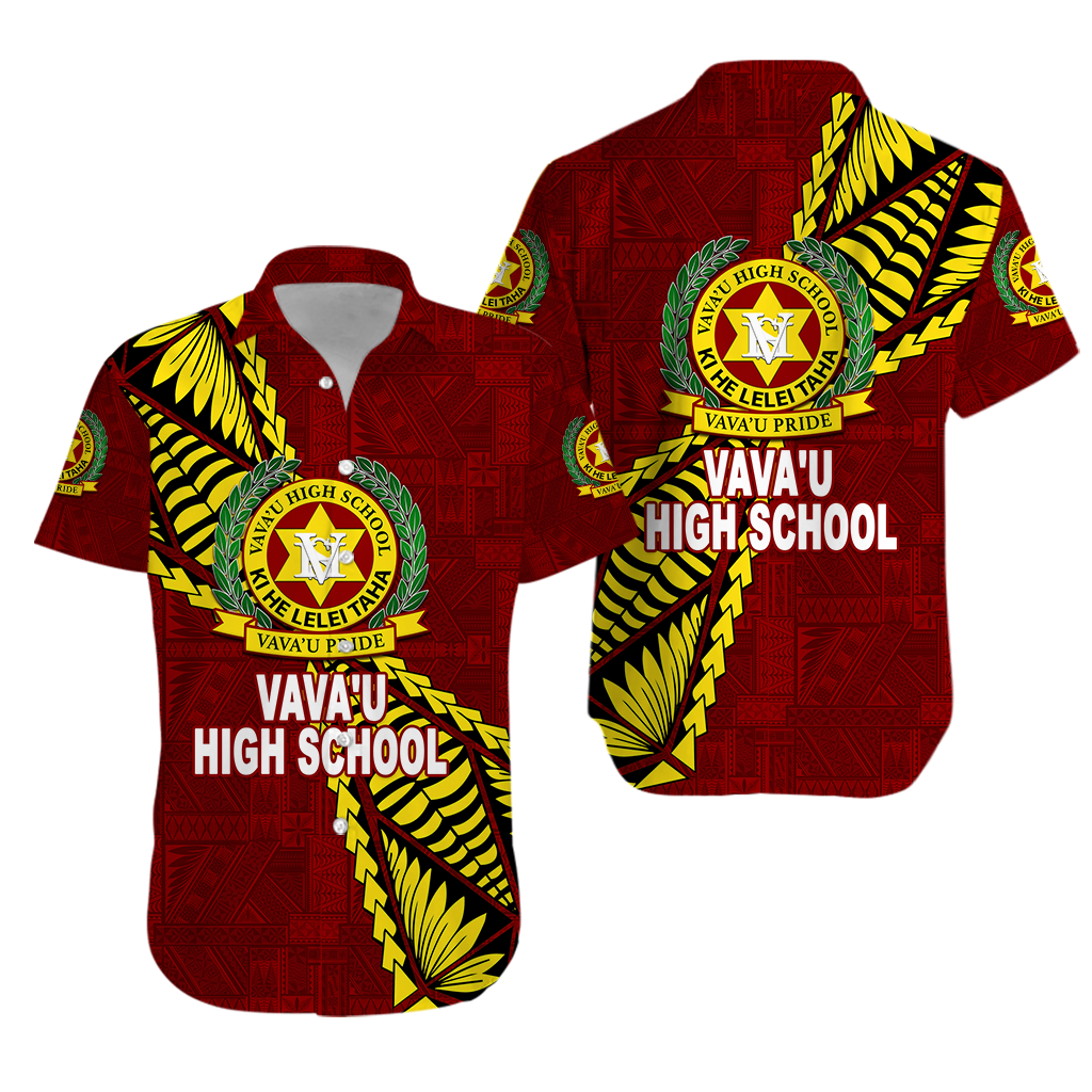 Tonga Vava'u High School Tongan Patterns Hawaiian Shirt -