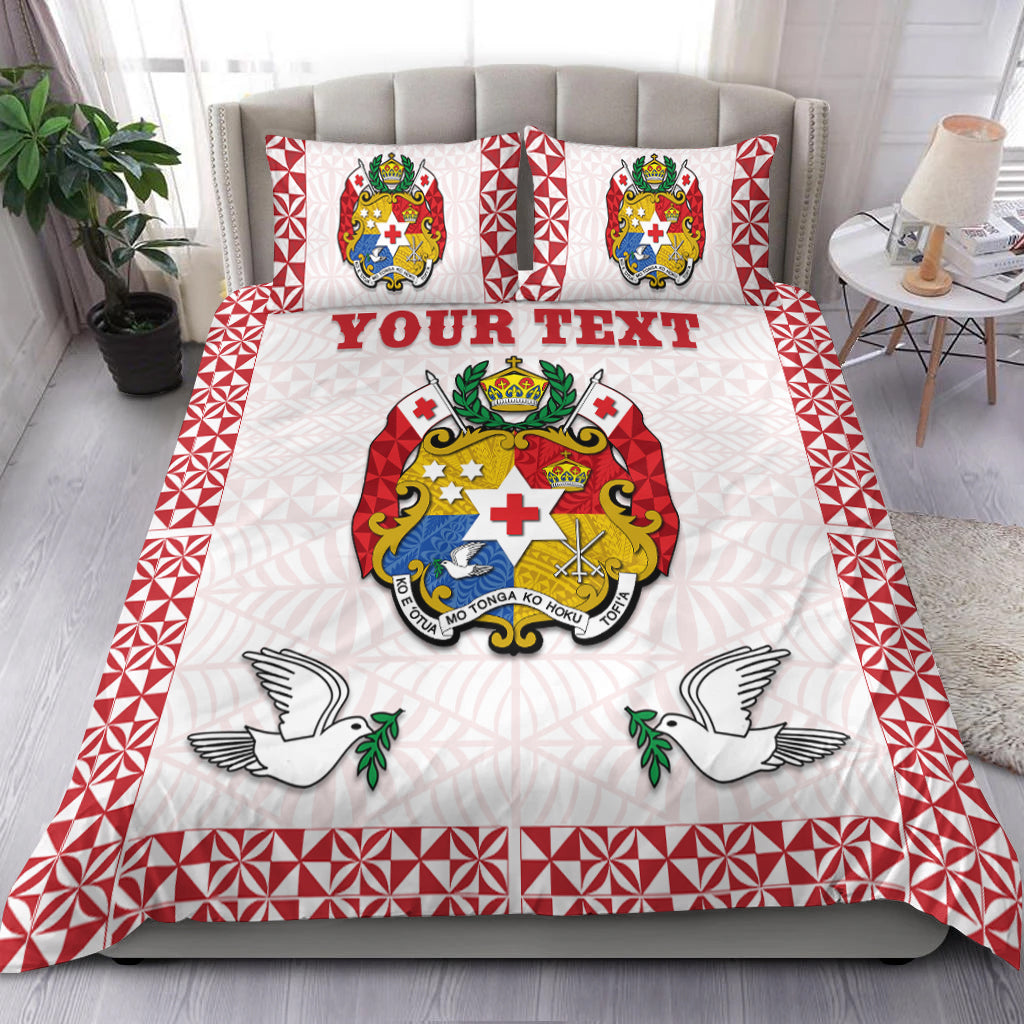 (Custom Personalised) Tonga Bedding Set Special Coat Of Arms