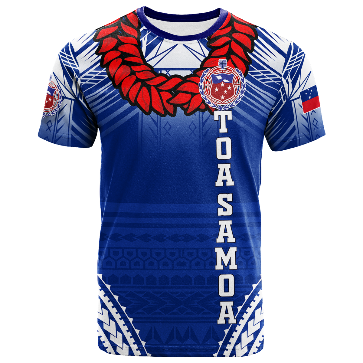 Toa Samoa Rugby Ula Fala Art T-Shirt -