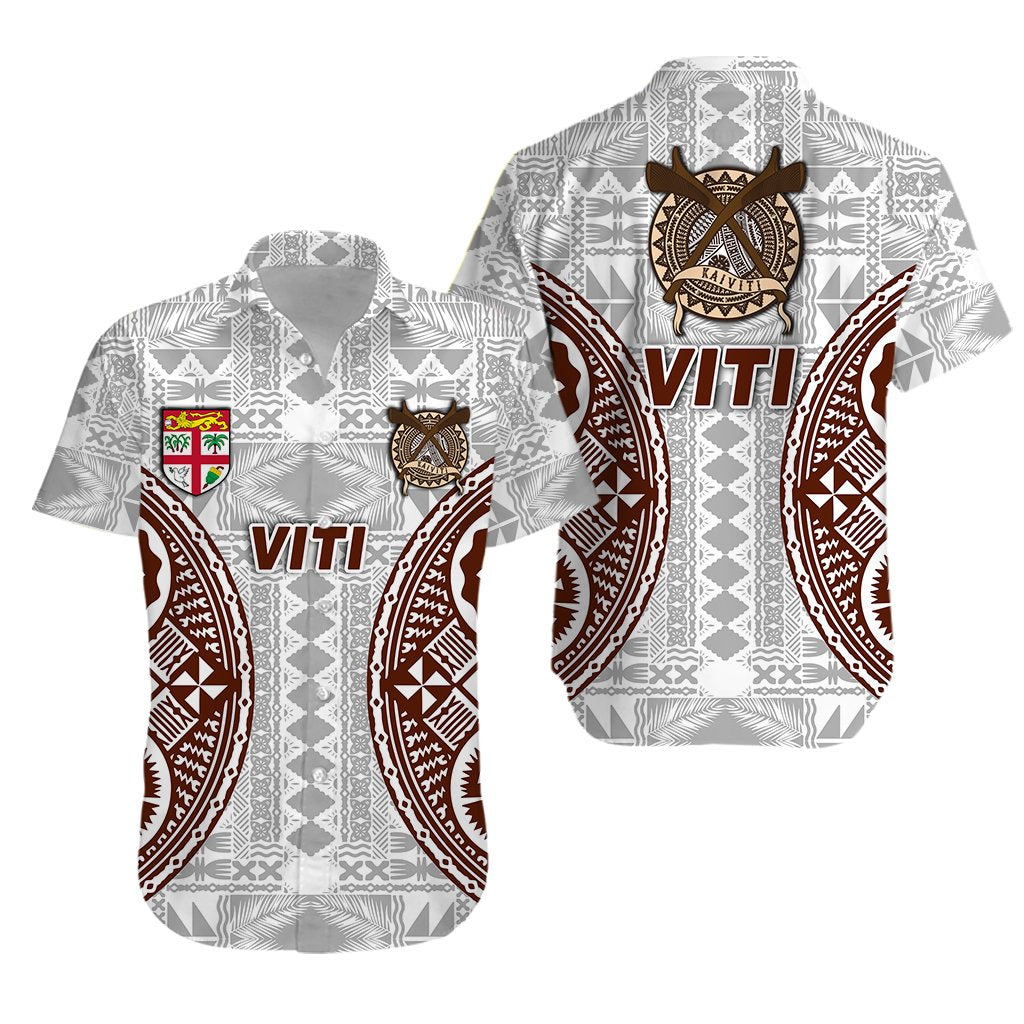 Fiji Viti Tapa Pattern Hawaiian Shirt -