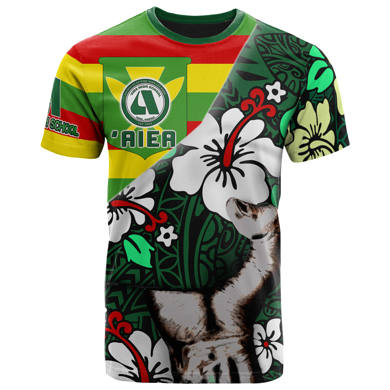 Hawaii Patronage T-Shirt - 'Aiea High School Bloods In My Veins