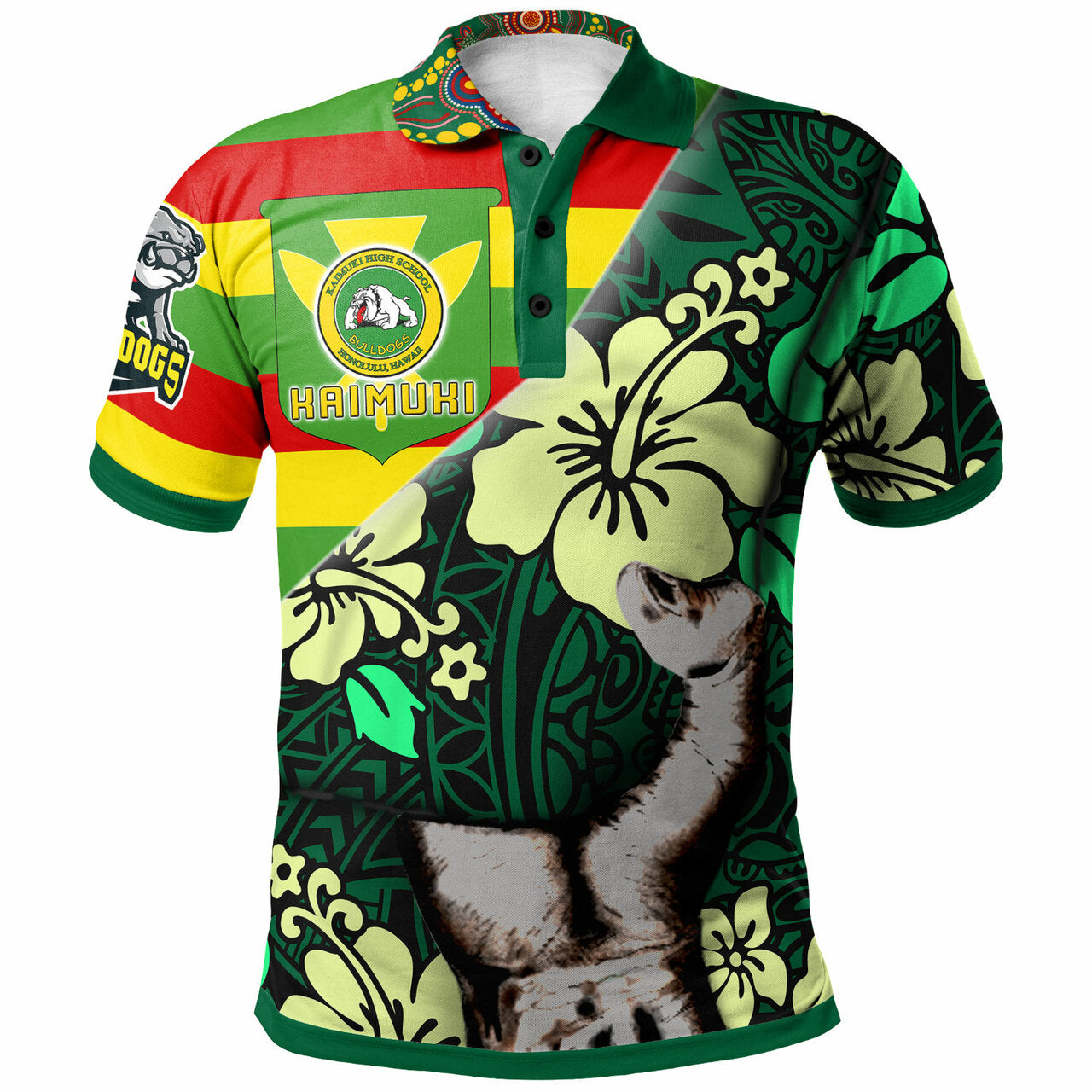 Hawaii Kaimuki High School Polynesian Patronage Polo Shirt - Kaimuki High School Bloods In My Veins Shirt