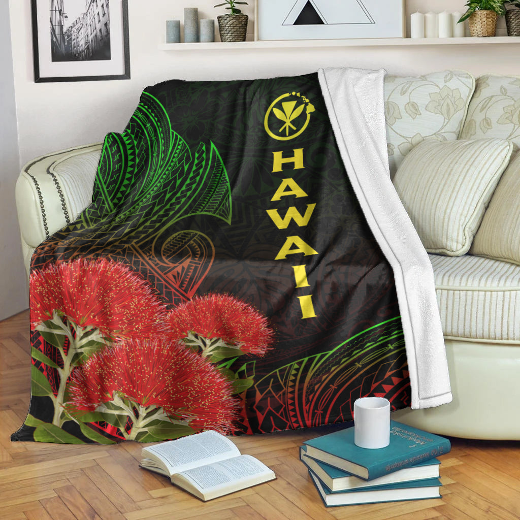 Hawaii Polynesian Blanket Ohia Lehua