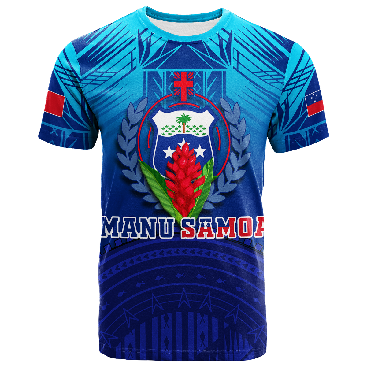 Manu Samoa Legend T - Shirt Samoa Coat Of Arms Shirt