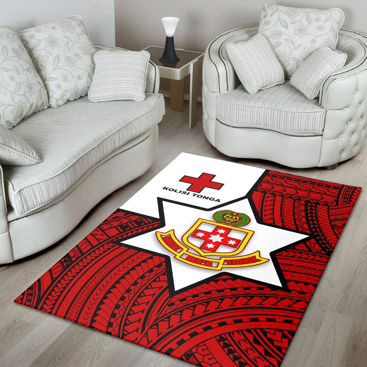 Kolisi Tonga Area Rug Mate Ma'a Tonga Red Original 0