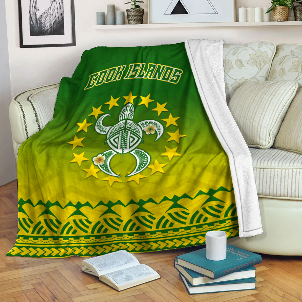 Cook Islands Turtle With Tribal Blanket