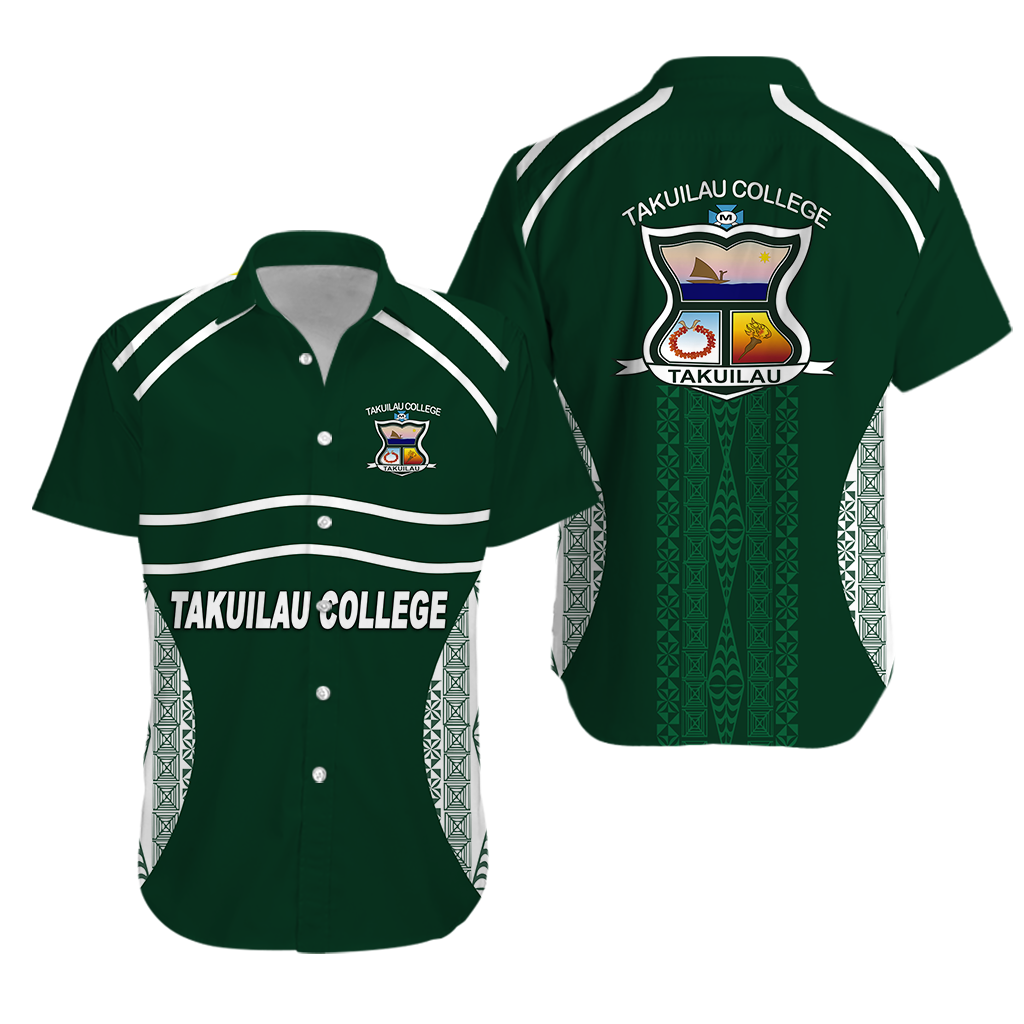 Takuilau College Tongan Patterns Hawaiian Shirt -