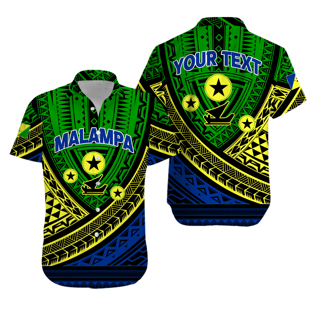 Custom Personalised Vanuatu Malampa Province Tribal Pattern Hawaiian Shirt -