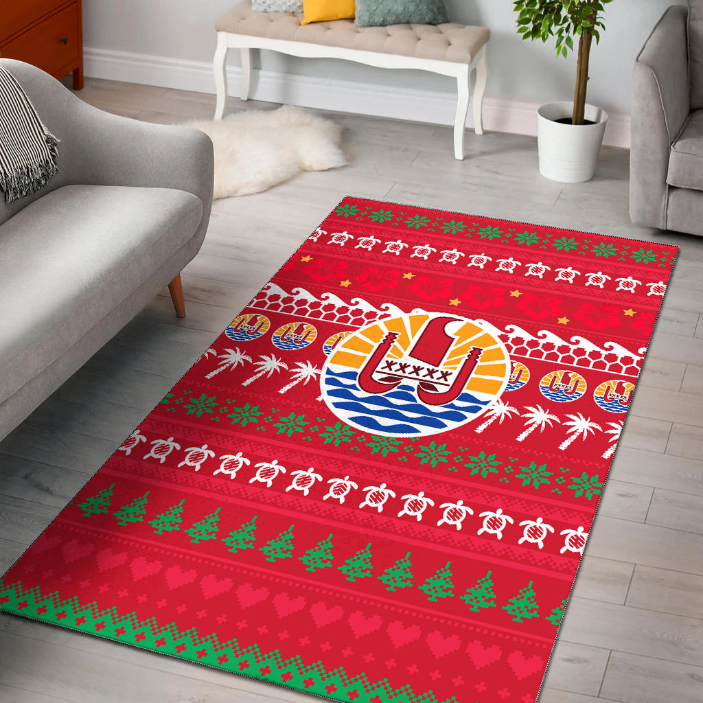 Tahiti Christmas Area Rug Ugly Christmas