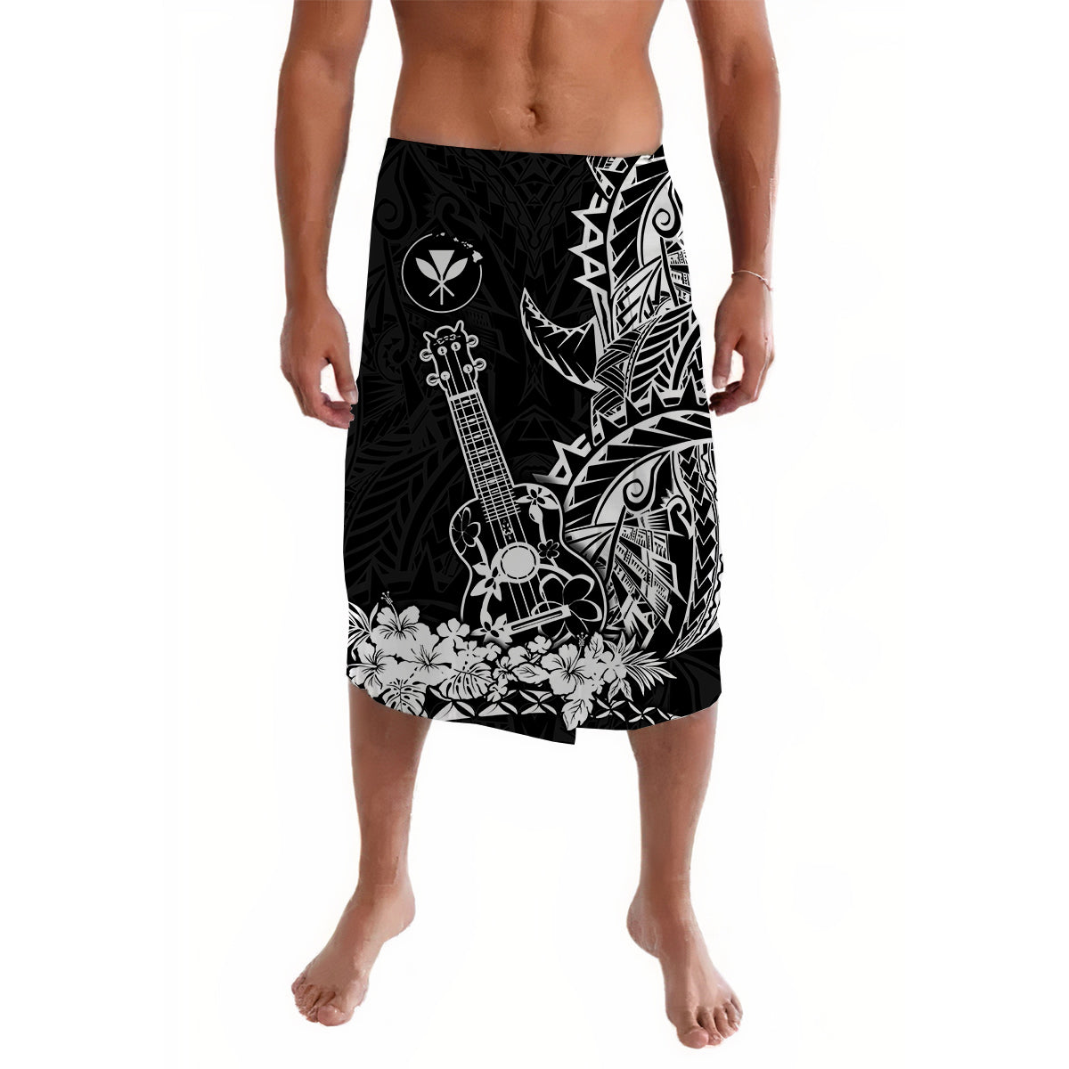Hawaii Polynesian Lavalava Ukulele Black