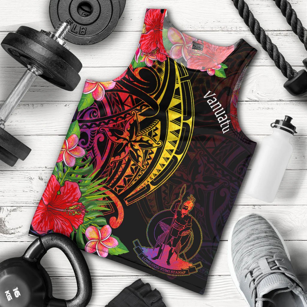 Vanuatu Men's Tank Top Tropical Hippie Style