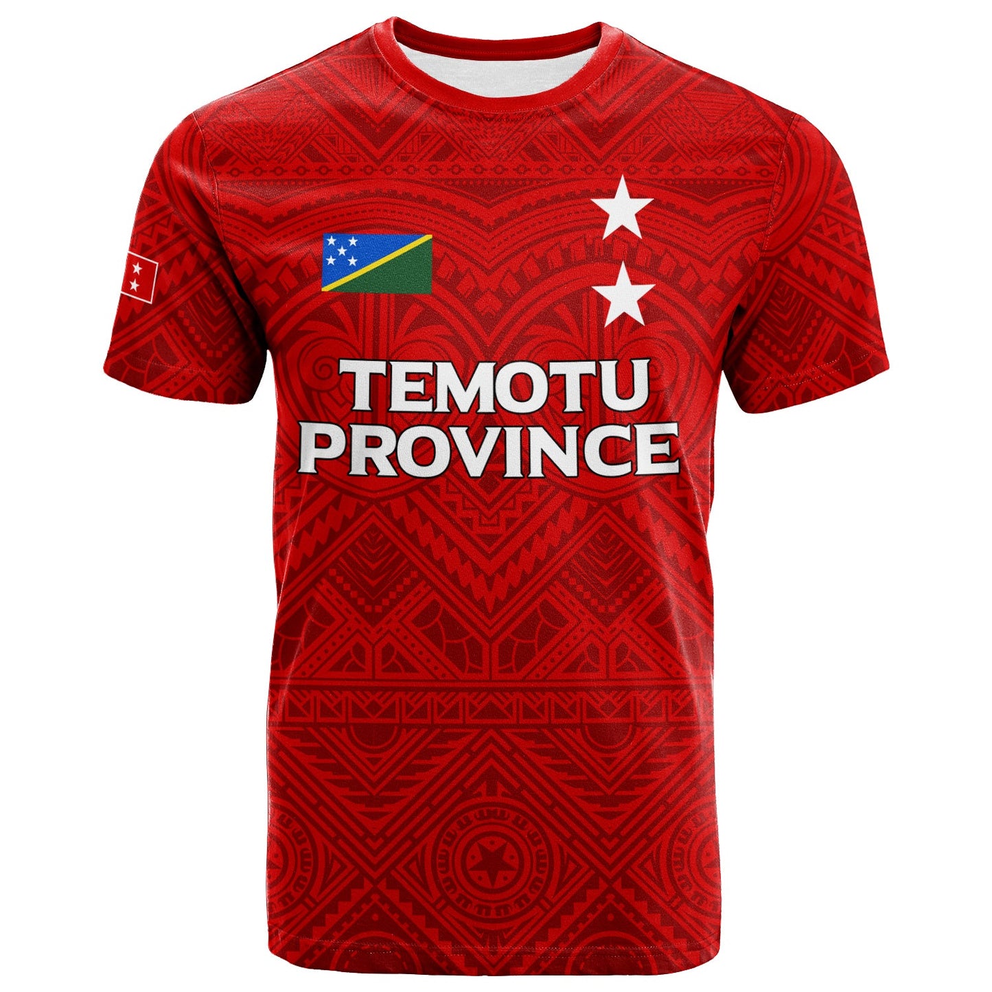 Solomon Islands Temotu Province T Shirt Tribal Pattern 2