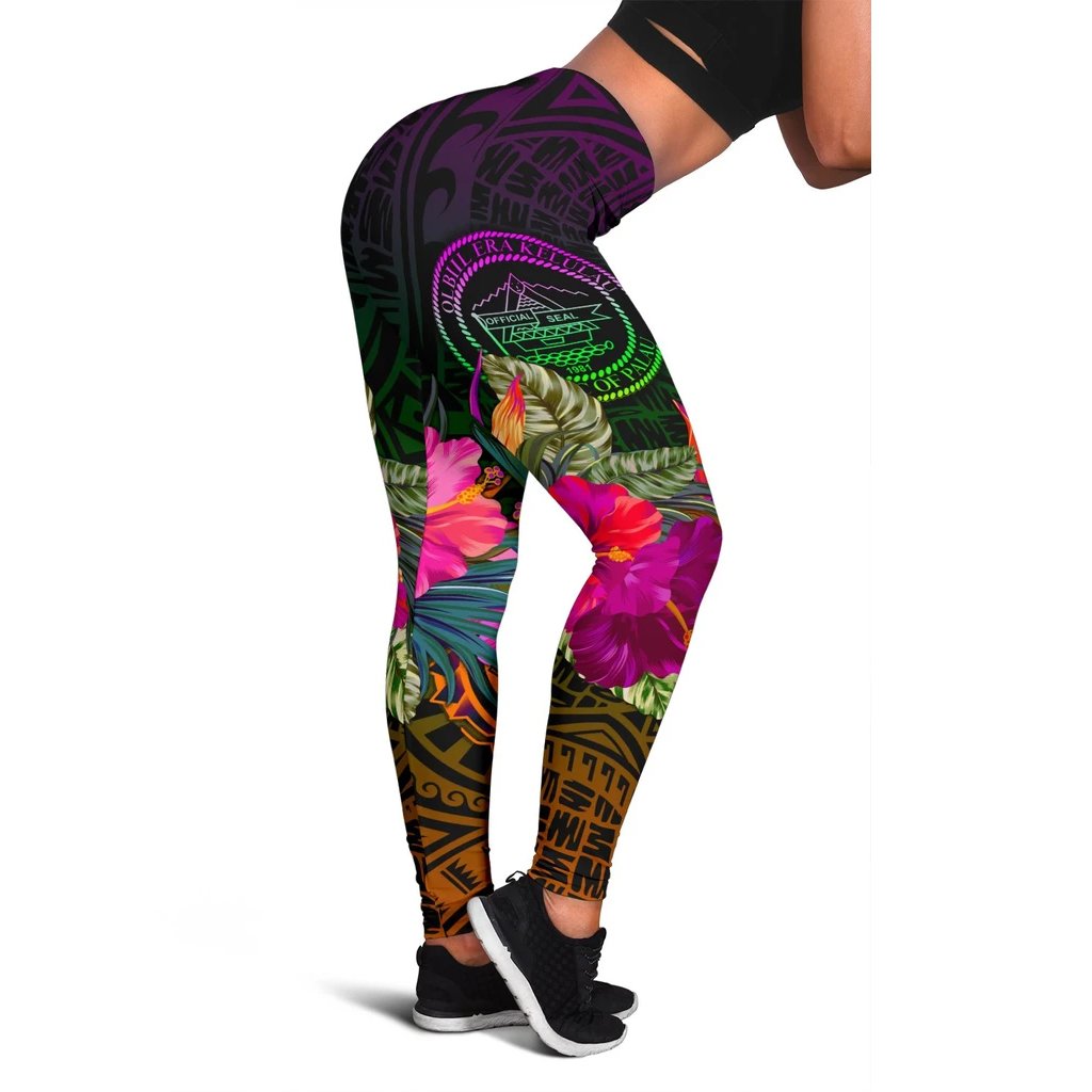 Palau Women's Leggings - Summer Hibiscus