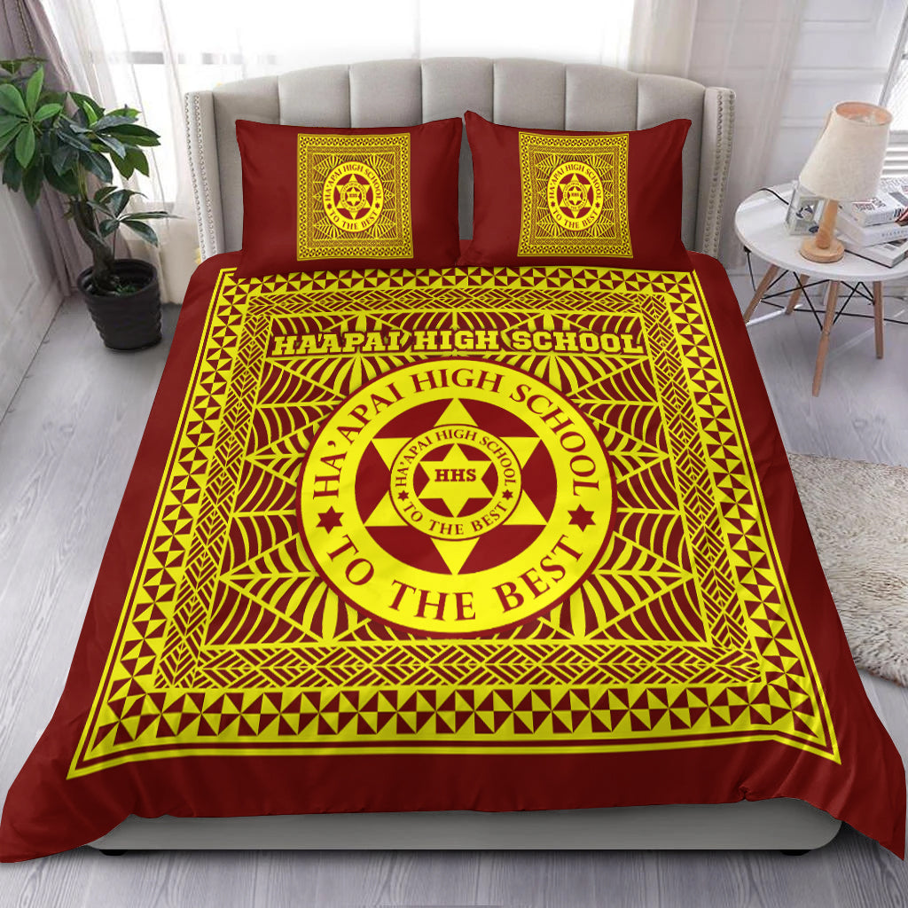 Haapai High School Bedding Set Tonga Pattern