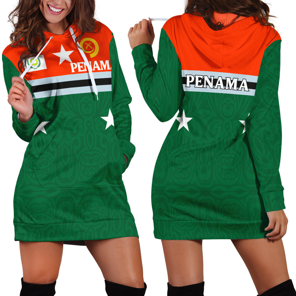 Vanuatu Penama Province Hoodie Dress Flag Style