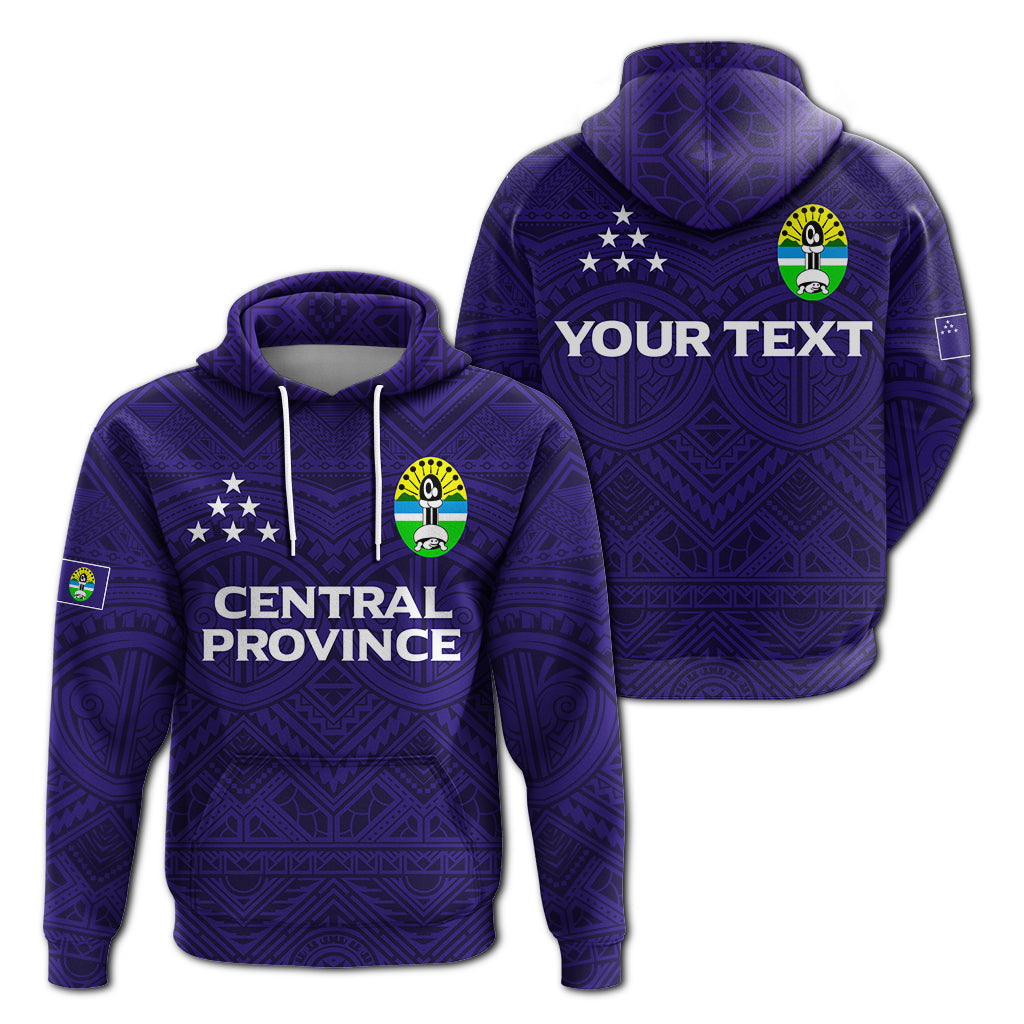 ( Personalised) Solomon Islands Central Province Hoodie Tribal Pattern
