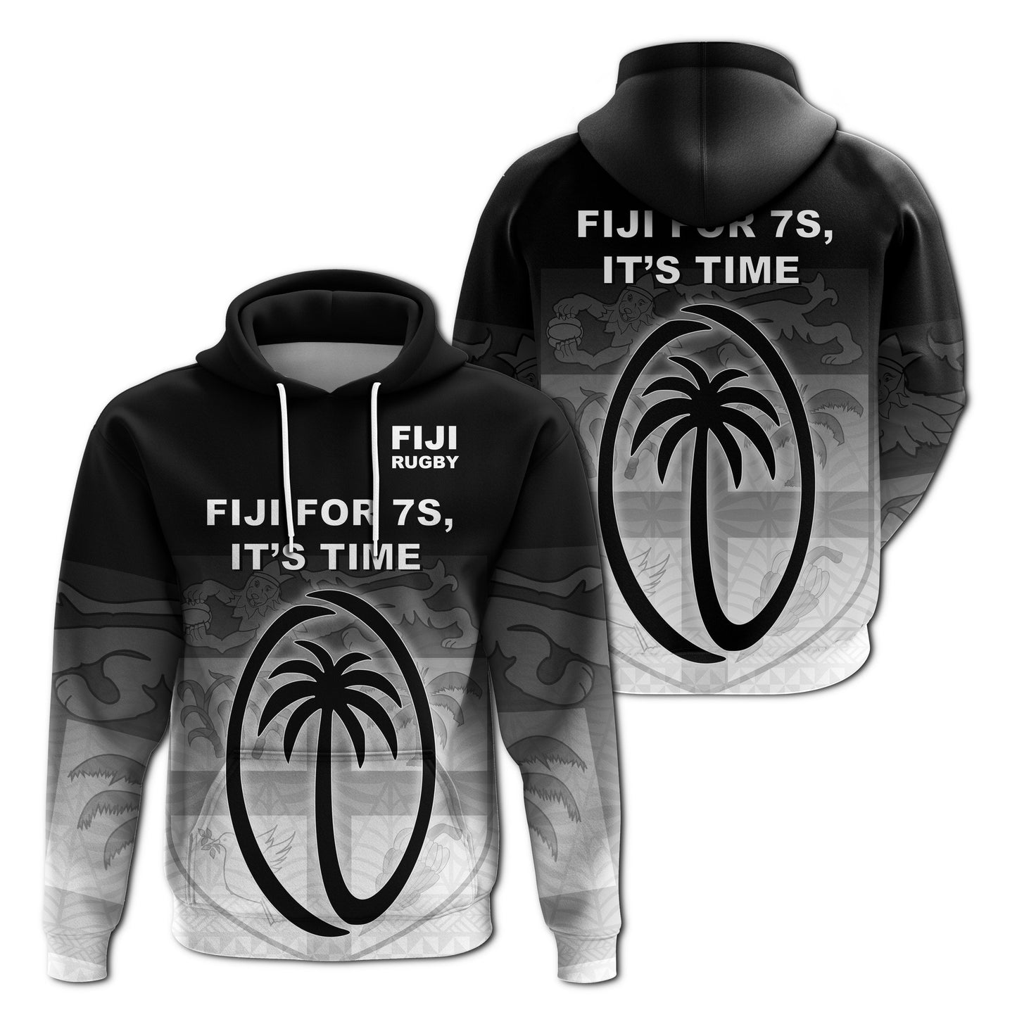 Fiji Rugby Hoodie Fiji For 7s, It's Time