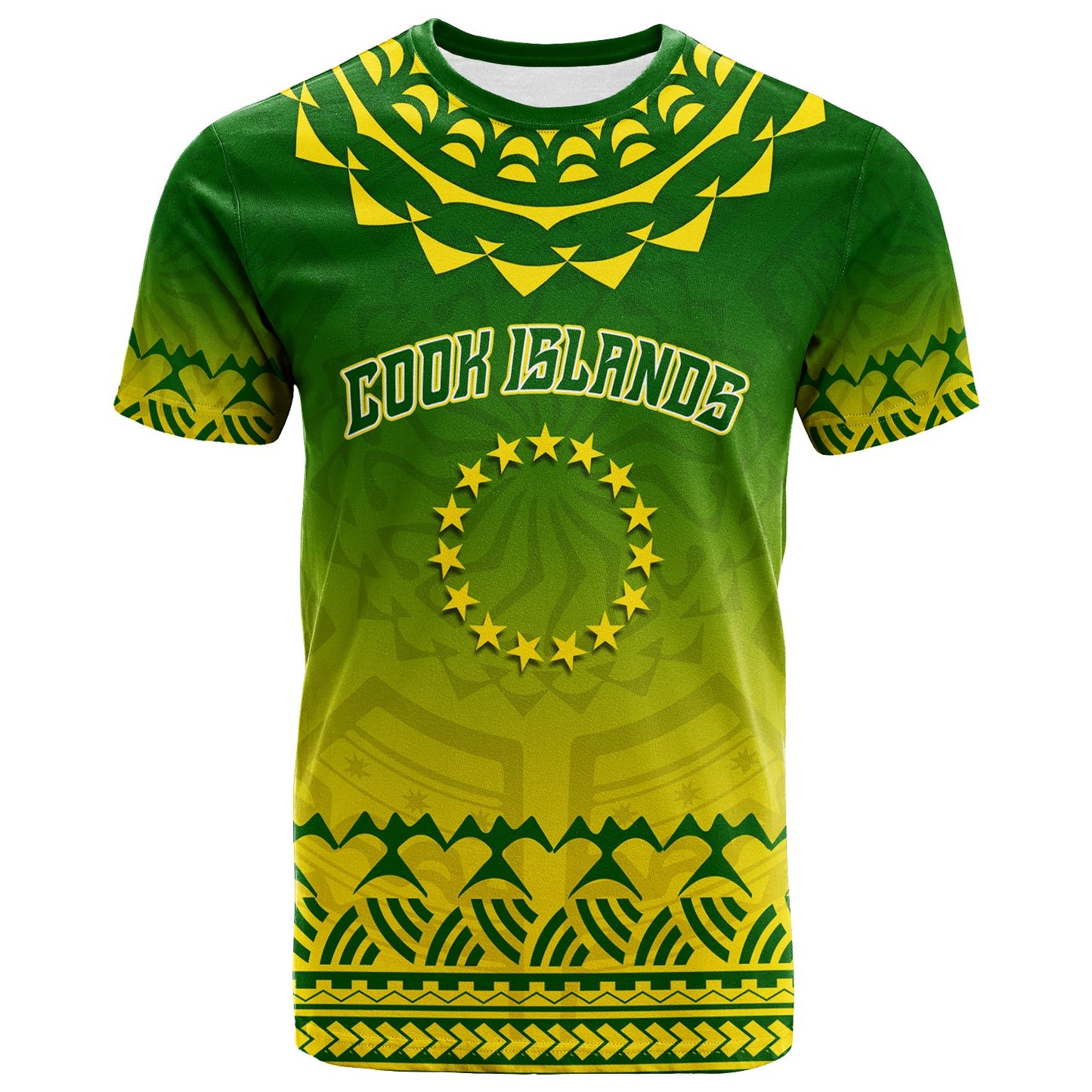 Cook Islands Turtle With Tribal T Shirt 2