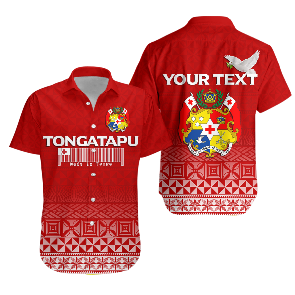 Custom Personalised Tonga Tongatapu Hawaiian Shirt - Tongan Pattern -