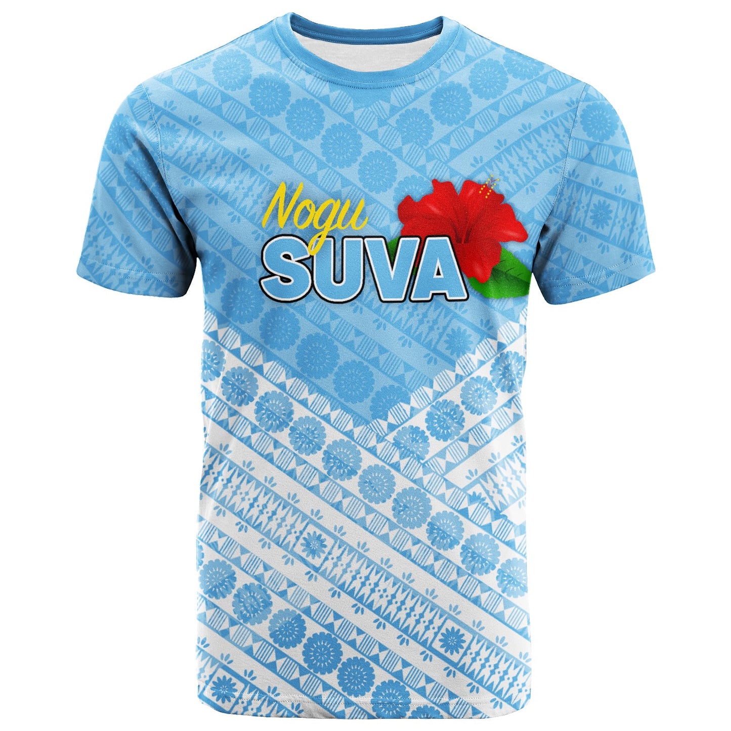 Fiji Suva Rugby T Shirt Tapa Pattern 2
