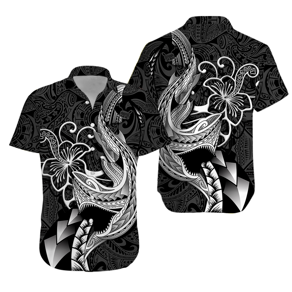 Polynesian Shark Tattoo Hawaii Tribal Hawaiian Shirt -