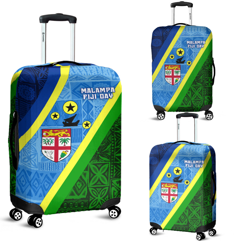 Vanuatu Malampa Fiji Day Luggage Covers Combine Flag Design