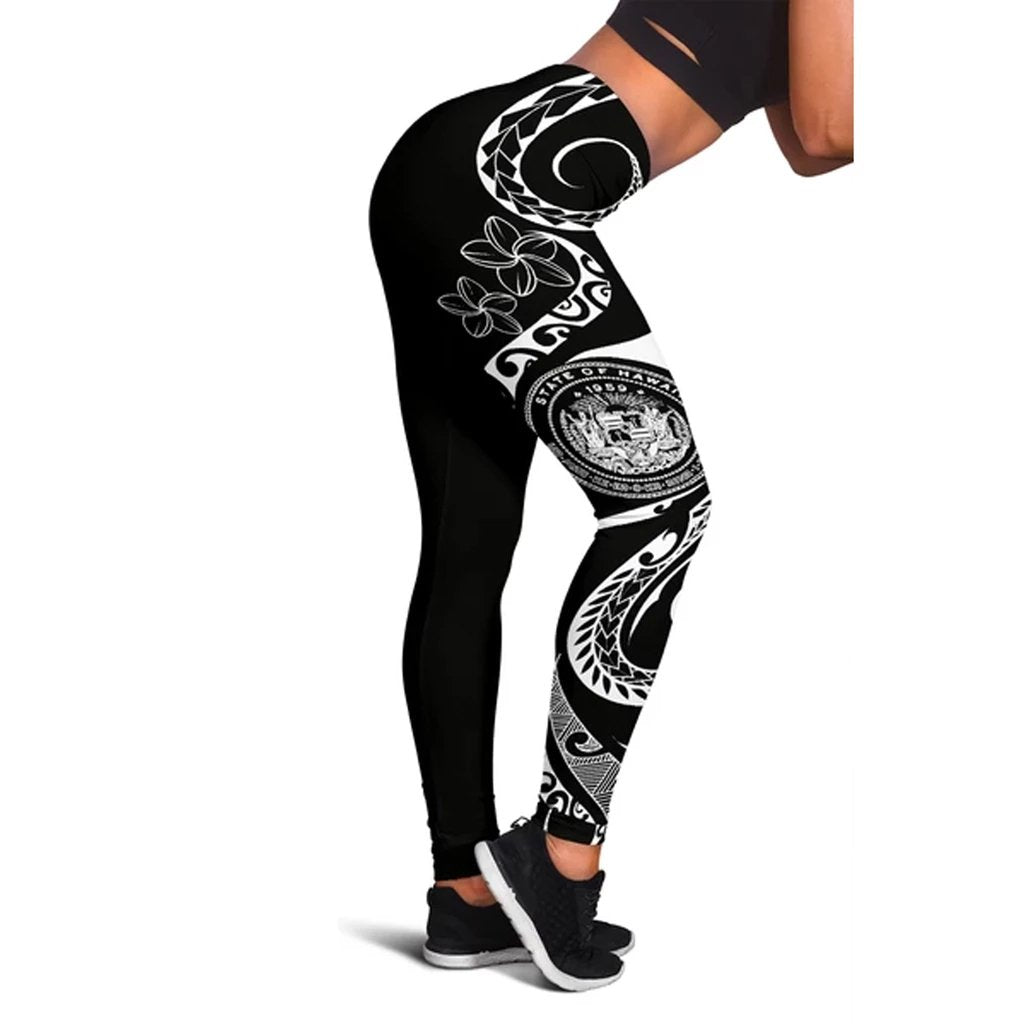 Hawaii Coat Of Arms Polynesian Leggings