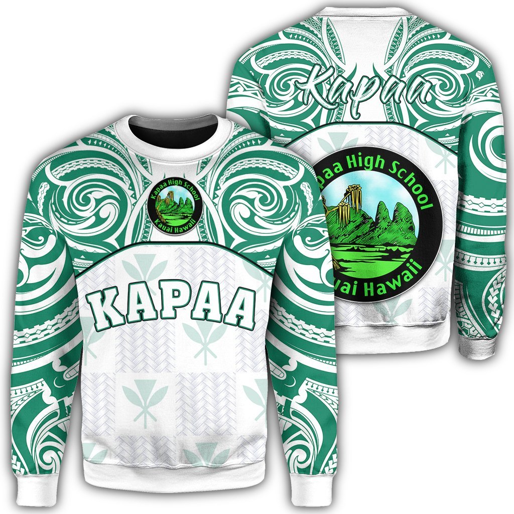 hawaiiSweat Shirt Kanaka Kapaa High School Sweat Shirt Demodern Style AH