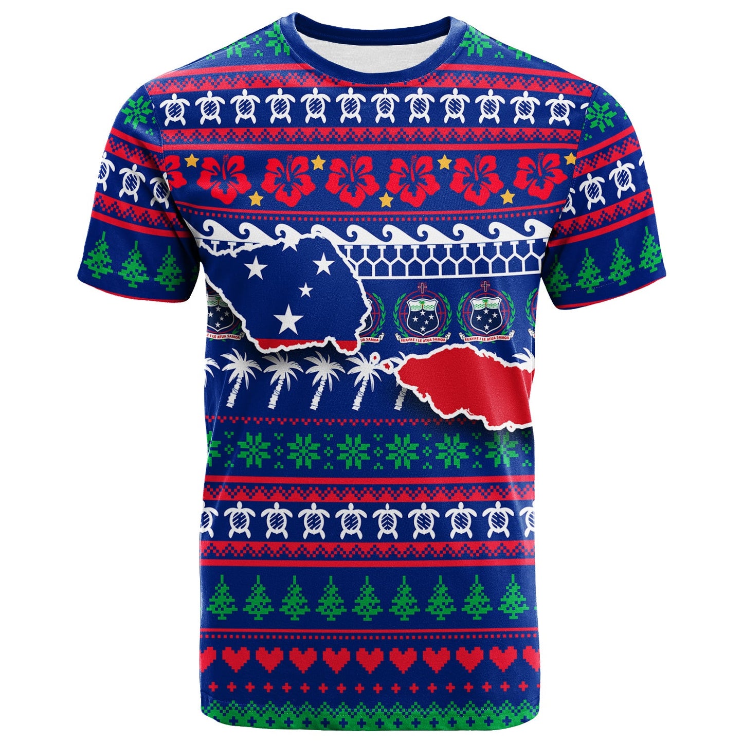 Samoa Christmas T - Shirt - Ugly Christmas -