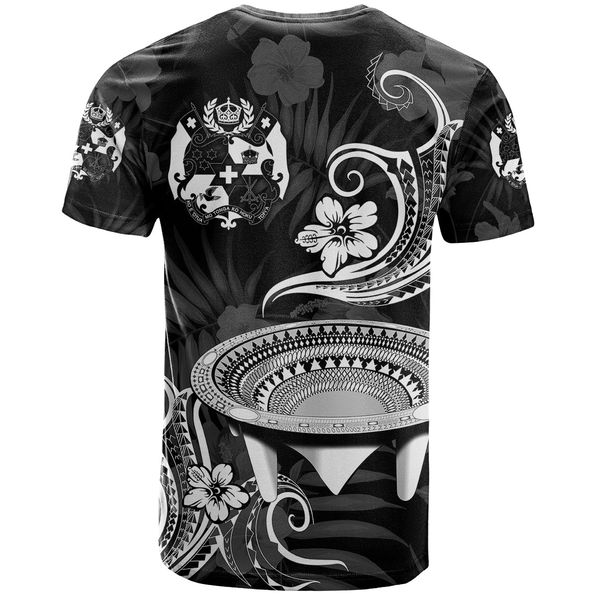 Custom Personalised Tonga Kumete Kava Bowl Sila Vibes - Black T Shirt