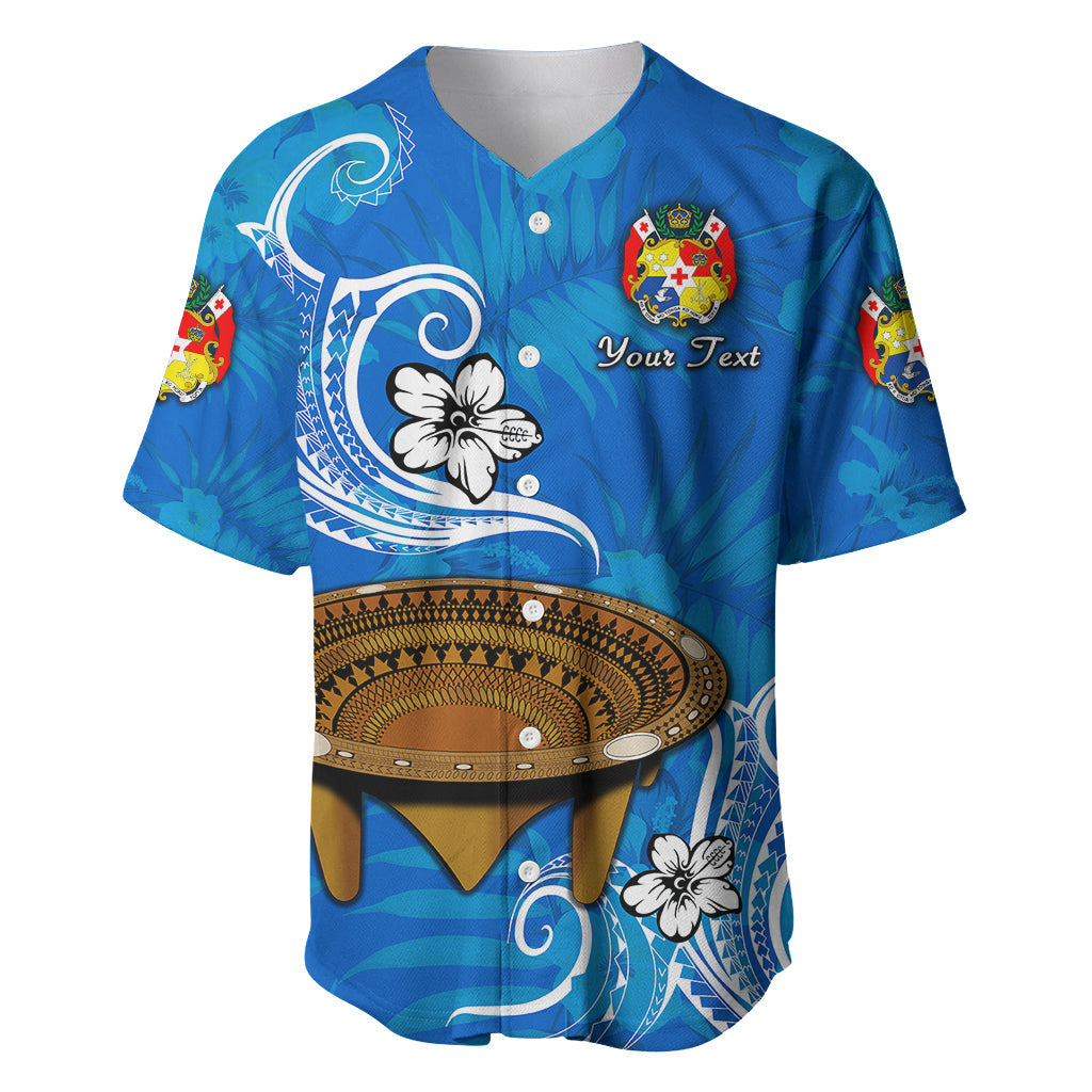 (Custom Personalised) Tonga Kumete Kava Bowl Sila Vibes Blue Baseball Jersey