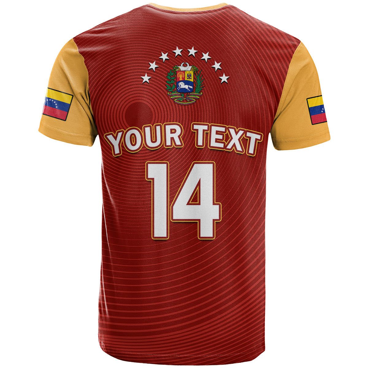 Custom Venezuela 2023 Baseball Mix Coat Of Arms T Shirt