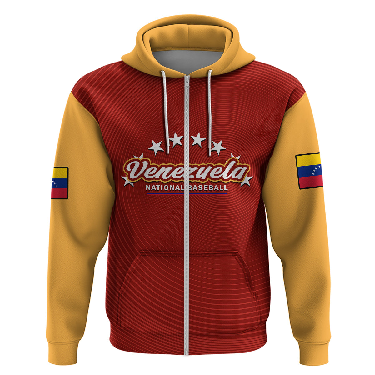 Venezuela 2023 Baseball Mix Hoodie Coat Of Arms