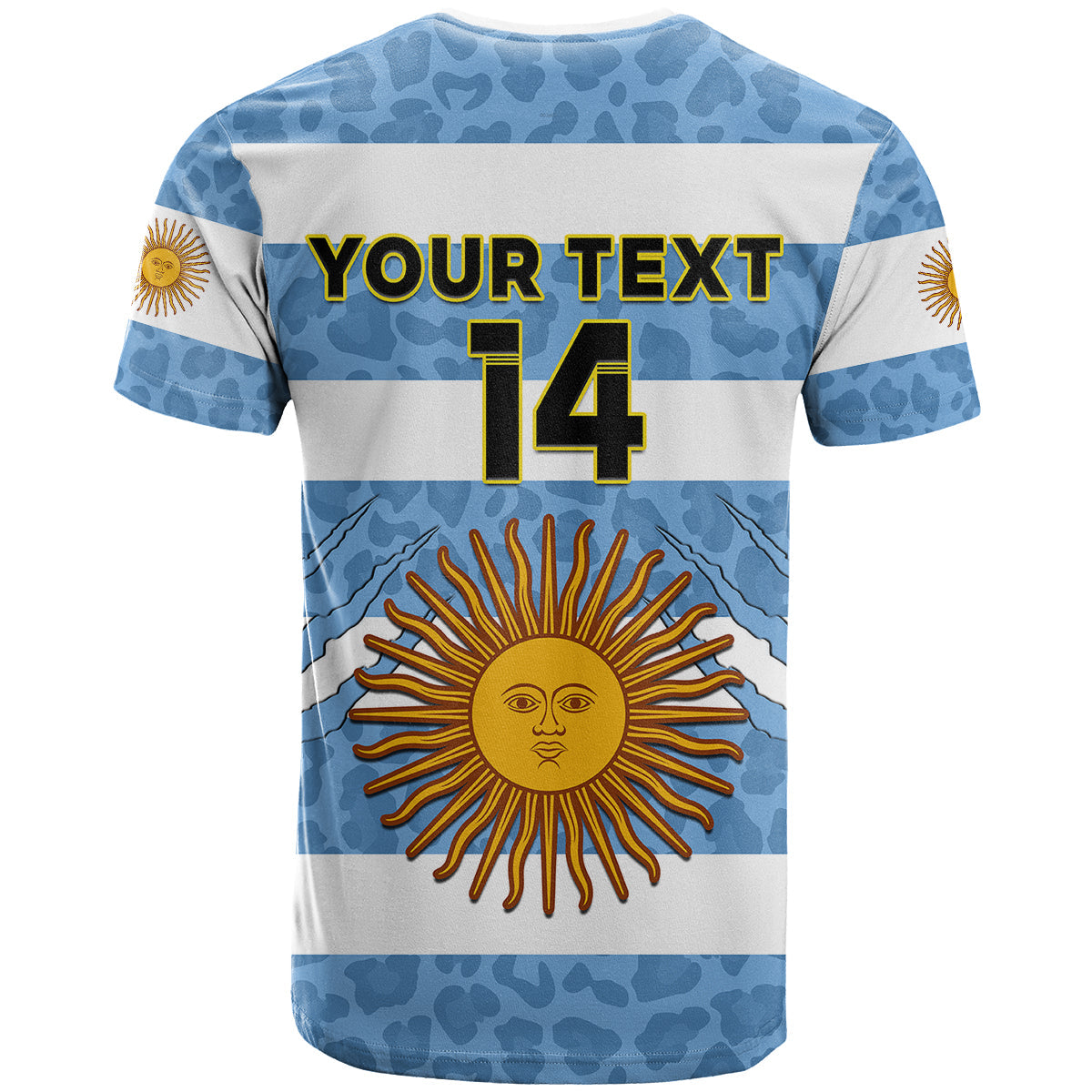 Custom Argentina Rugby 7s Vamos Pumas T Shirt