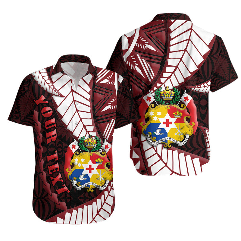 Custom Personalised Tonga Emancipation Day Hawaiian Shirt Kupesi Pattern No.2 Black