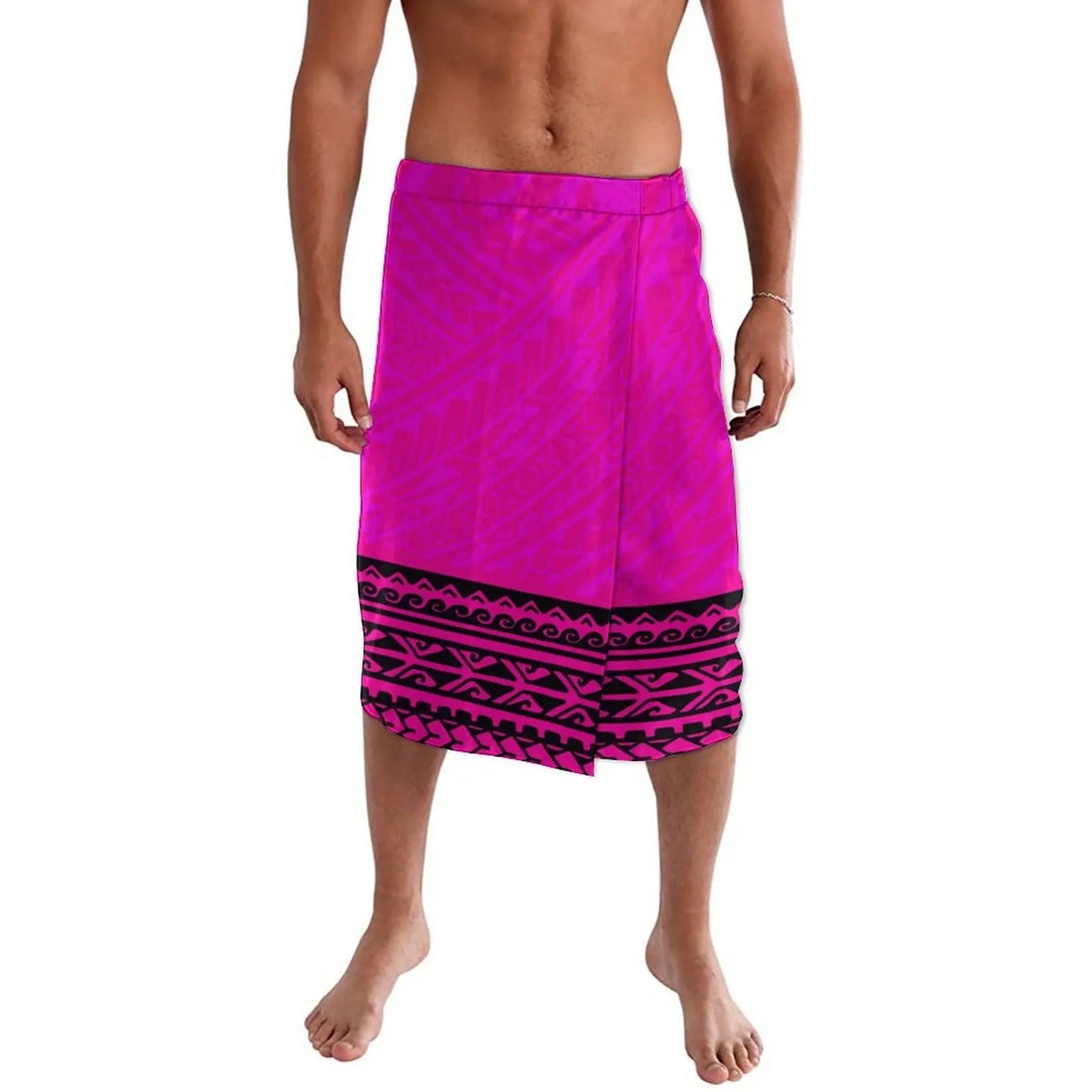 Polynesian Tribal Lavalava Island Tropical Wear Wrap Skirt Ie Faitaga Men Beach Sarong Clothes